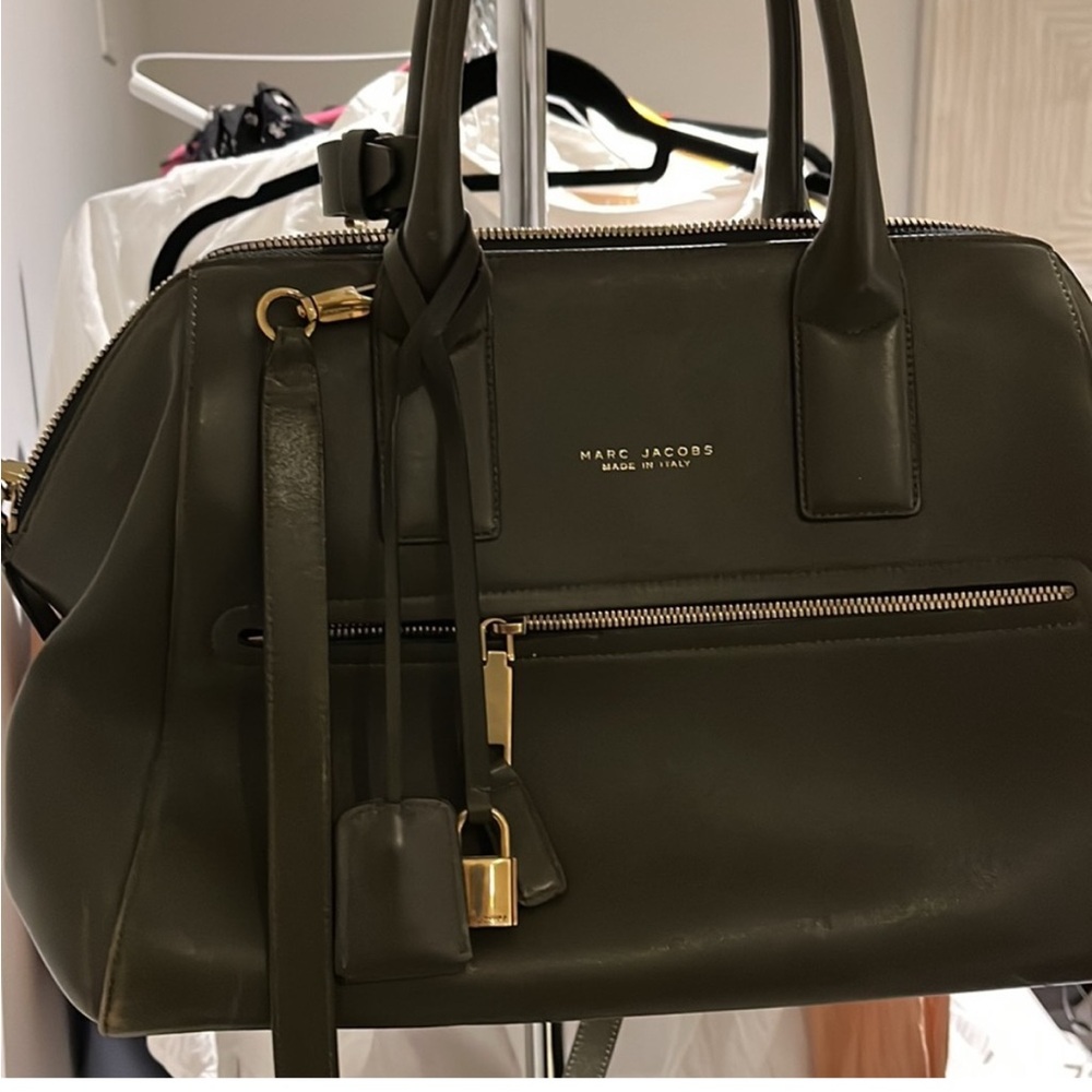 Marc Jacobs Dark Green Satchel Doctor Bag
